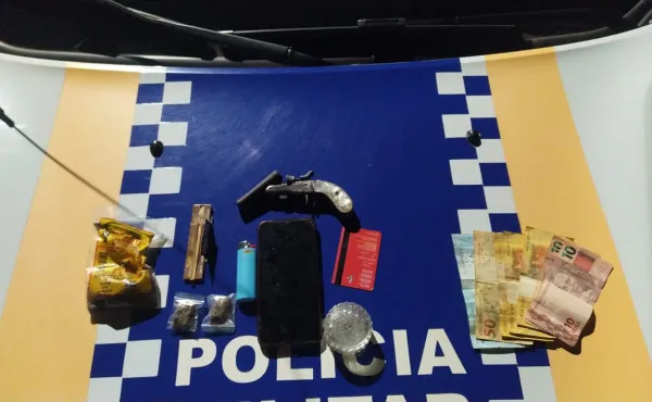 Polícia prende jovem com arma e drogas em Guaraí