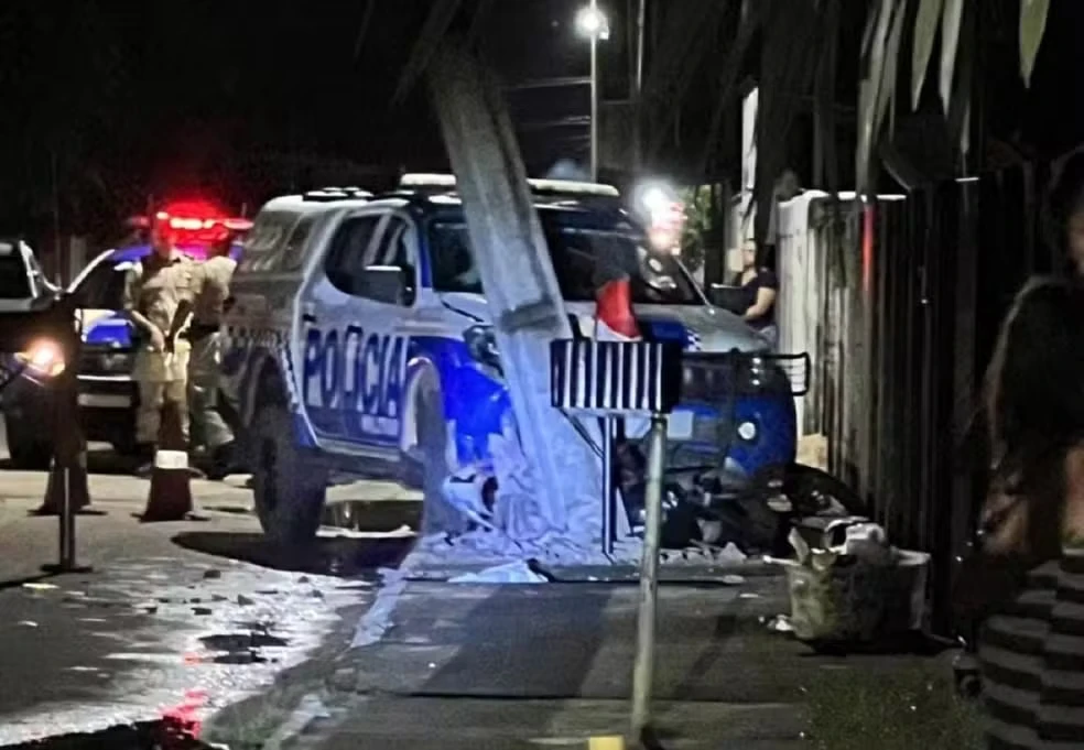 acidente com viatura da PM em Alvorada TO