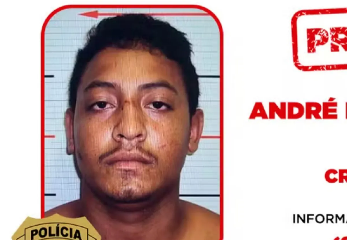 Cena de investigação policial noturna com fita de isolamento e luzes de viaturas em Tocantins