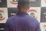 Polícia Civil prendendo suspeito de agressão à ex-companheira no Tocantins