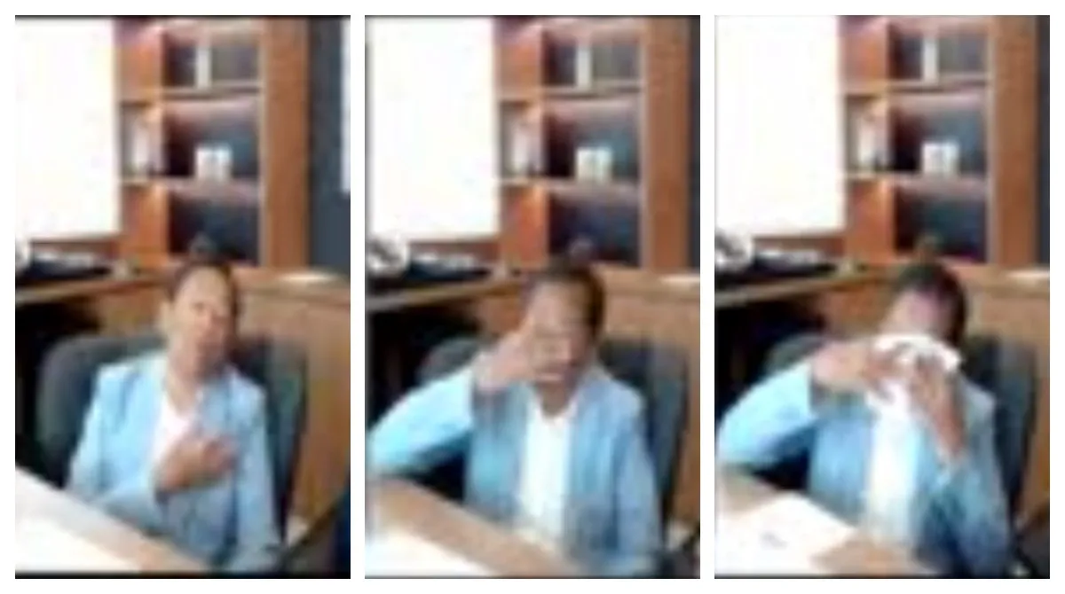 Vidro de carro blindado perfurado por projétil durante suposto atentado contra ex-prefeito de Taboão da Serra.