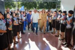 Governador Wanderlei Barbosa entrega colégio militar reformado em Colinas, Tocantins.