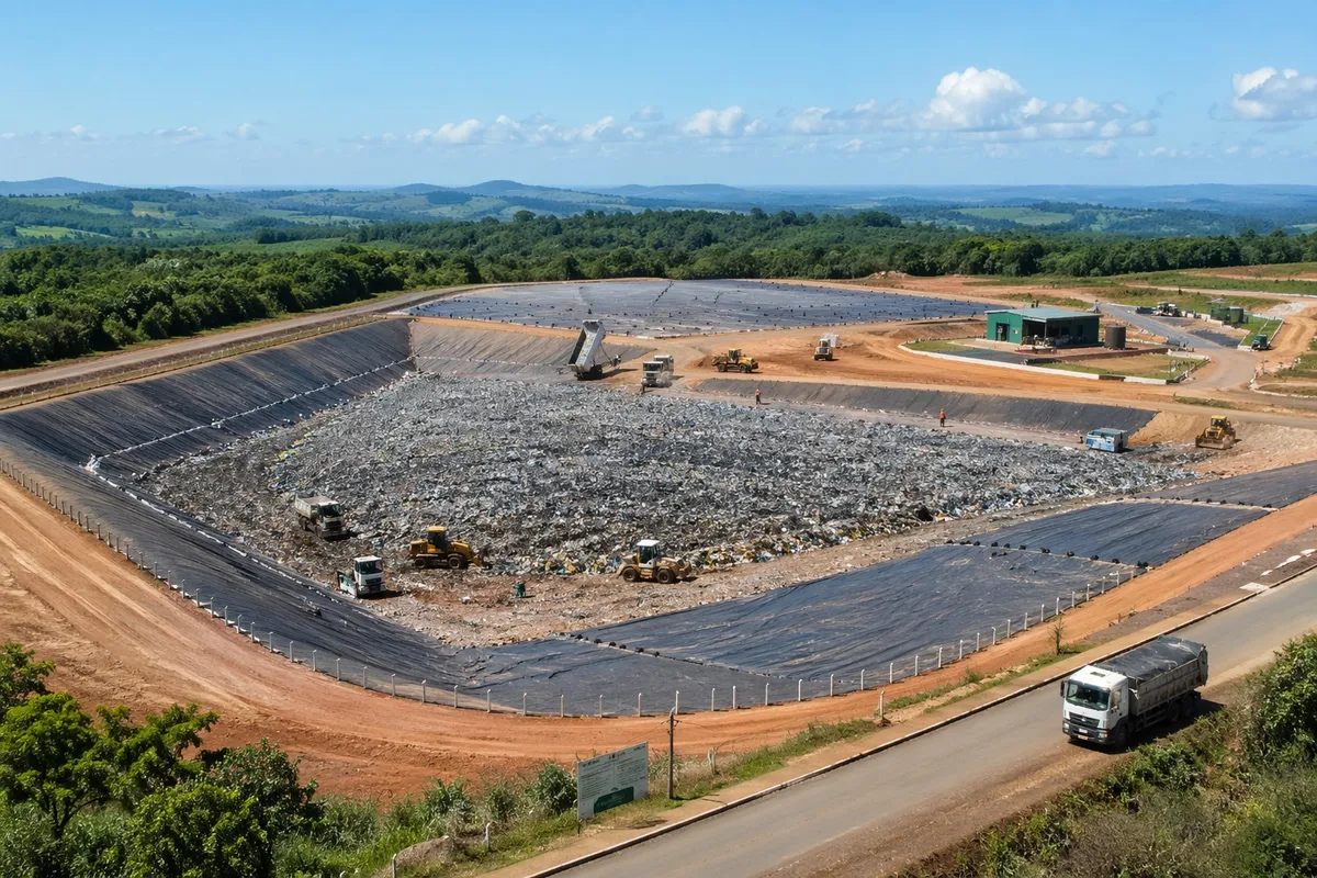 Audiência pública sobre aterro sanitário regional em Guaraí com autoridades e gestores.