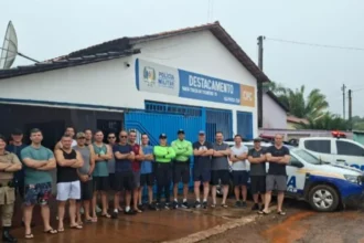 Oficiais da Polícia Militar do Tocantins e de São Paulo em visita institucional no Jalapão