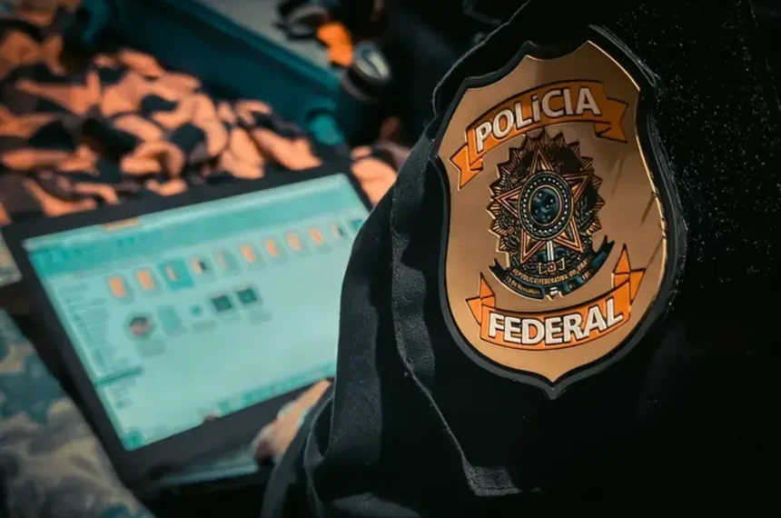 Agentes da Polícia Federal em operação contra abuso sexual infantil