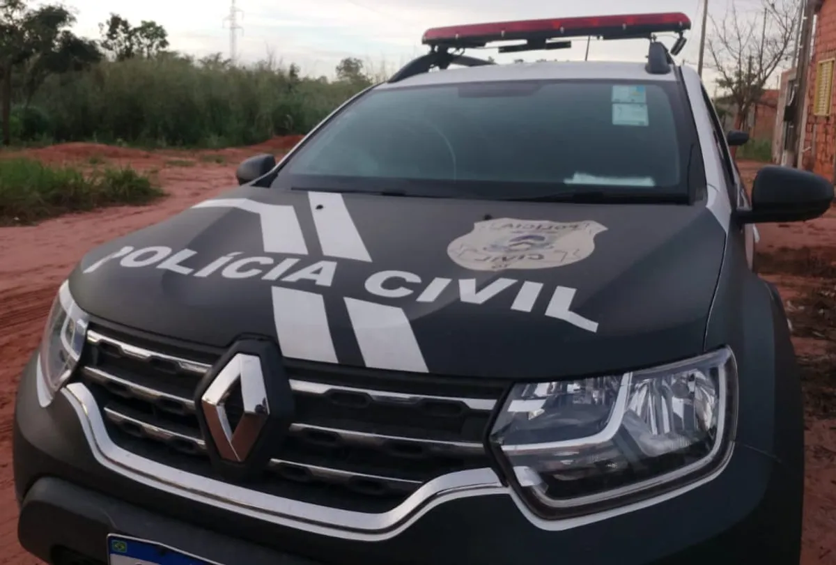 Fachada da 96ª Delegacia de Polícia de Palmeirópolis, Tocantins, local da investigação